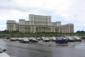I maintain that there is no way to appreciate from a photo just how massive the Parliamentary Palace is. I took this one from several hundred metres away.
