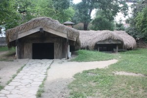 A 19th century "Half Buried House." If the doors and windows had been round I would have thought it was a Hobbit hole.