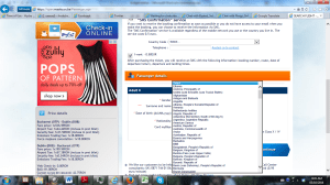 Note the first nationality option when you fly Blue Air! I did this screen capture yesterday.