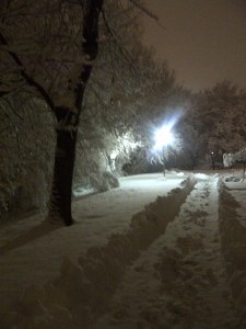 The snow outside my house last winter was really beautiful - to anyone who didn't have to shovel it!