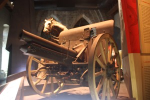 Horse drawn cannon were used to  hurl millions of shells on Flanders' fields. 