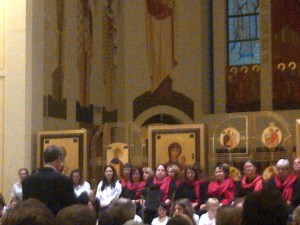 I didn't think to bring a camera - and a picture taken with my phone really doesn't do it justice.