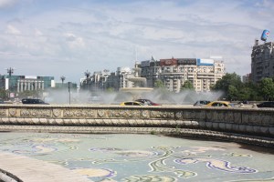 At least some of the fountains were working on this particular afternoon.