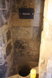 If you don't know what a garderobe is perhaps the hole in the floor might be a clue.