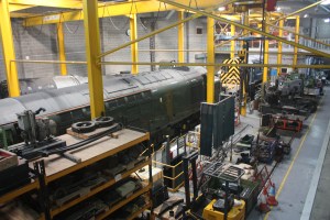The repair shop inside the museum.