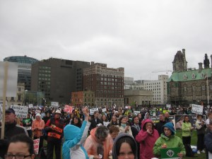 On a rainy afternoon in 2012 they still came by the thousands to show their support for the pro-life cause.