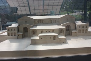 A reconstruction of what the facility is thought to have looked like in Roman times.