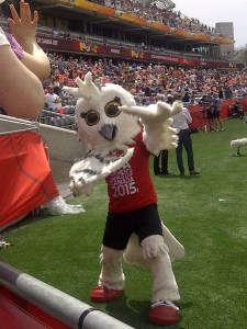 I presume this creature is the 2015 Women's World Cup mascot.