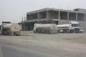 There re tankers everywhere on the road from Erbil to Duhok.